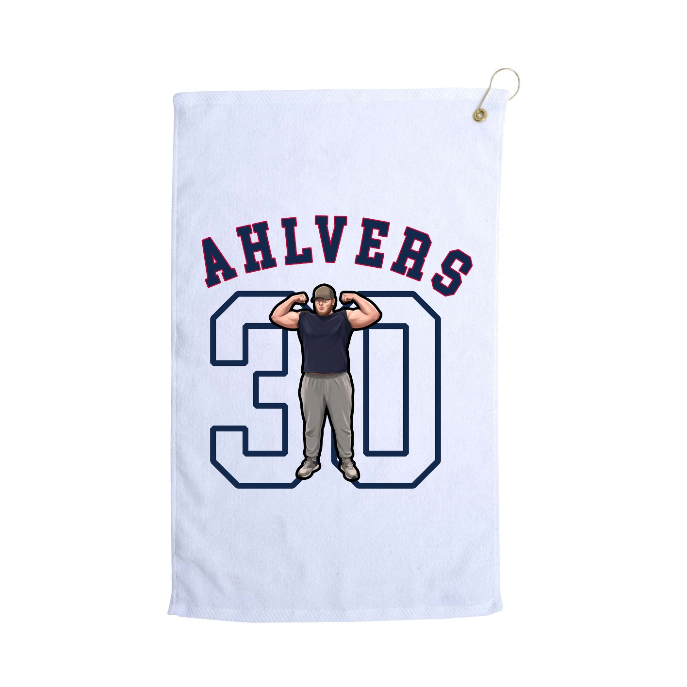 Golf Towel — Shirsey Arch in White