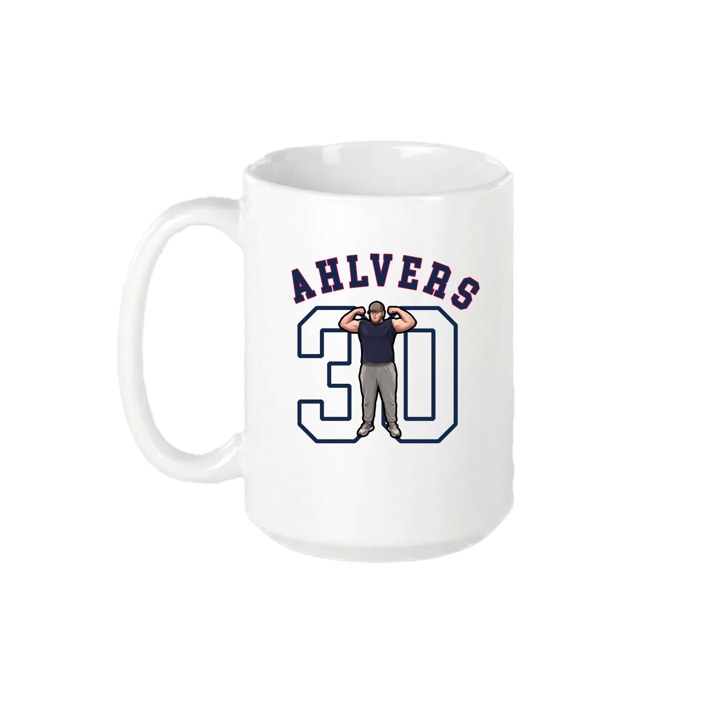15oz Coffee Mug — Shirsey Arch in White