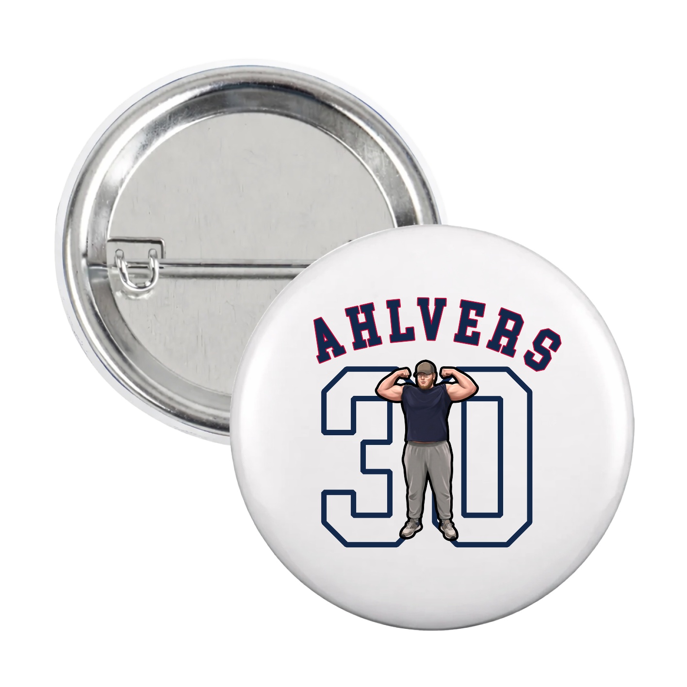 Game Day Button — Shirsey Arch in White