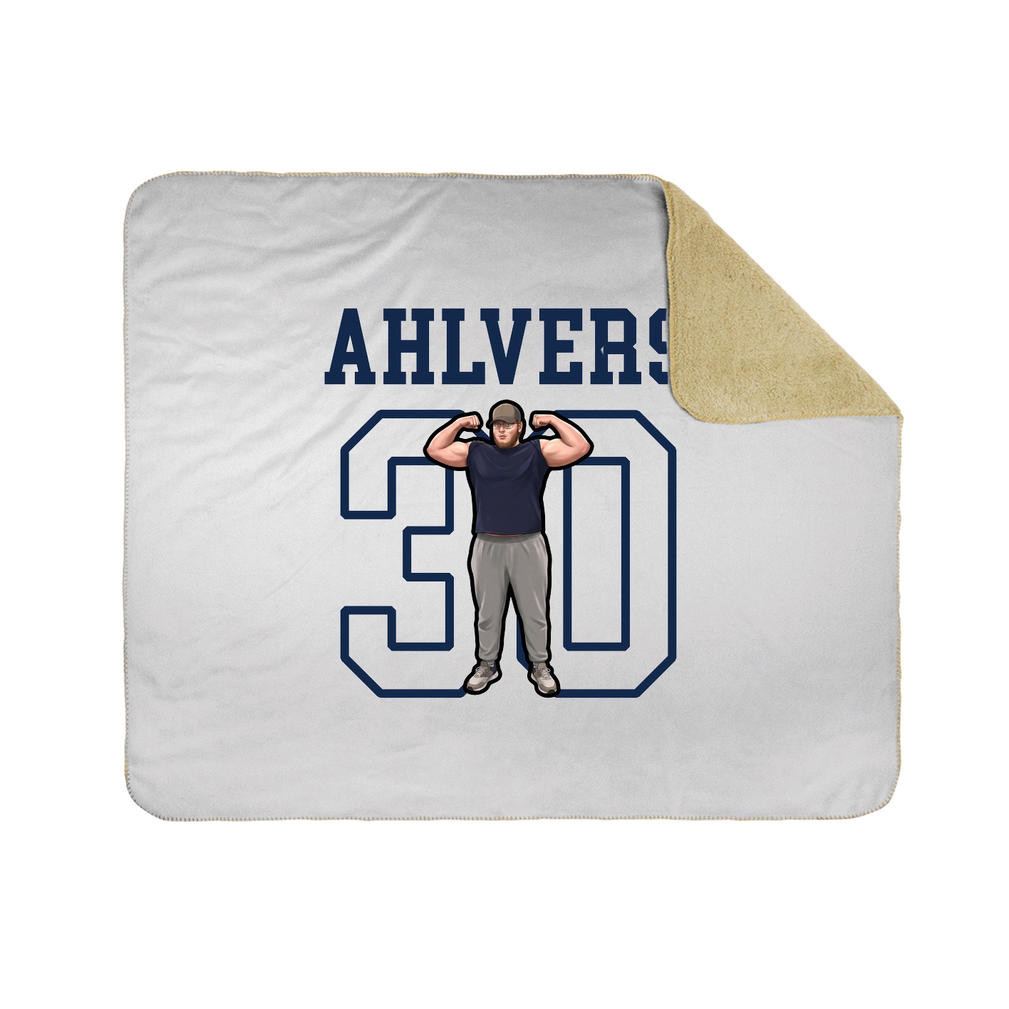 Throw Blanket — Shirsey in White