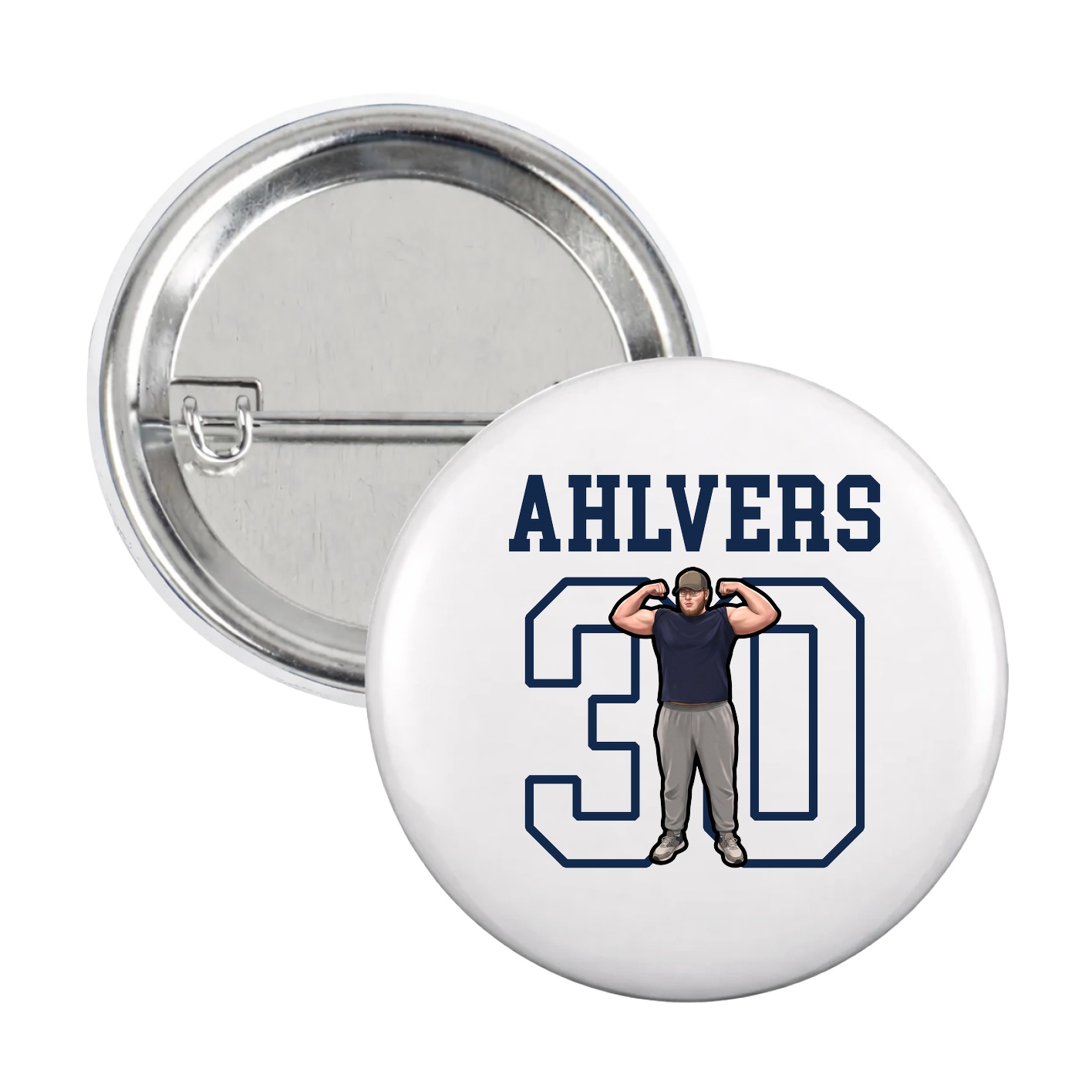 Game Day Button — Shirsey in White