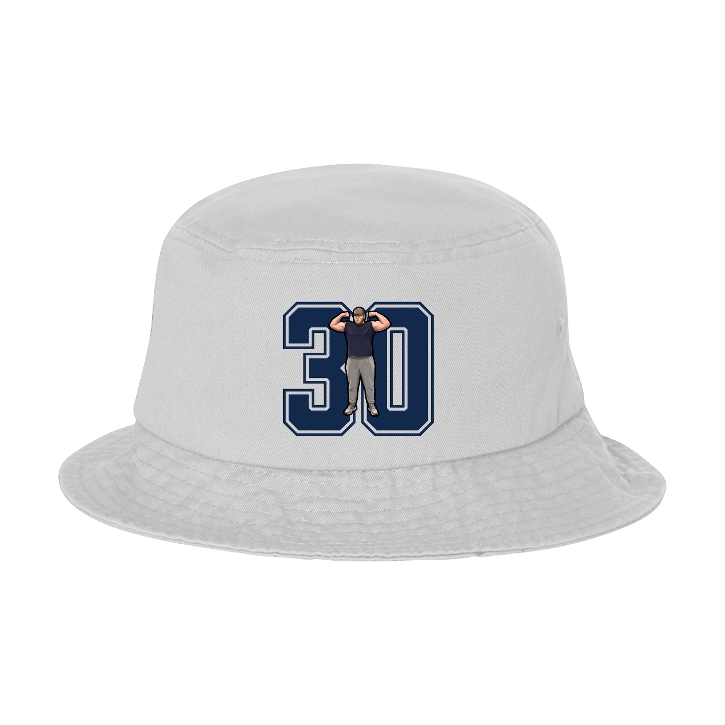 Bucket Cap — Number in White
