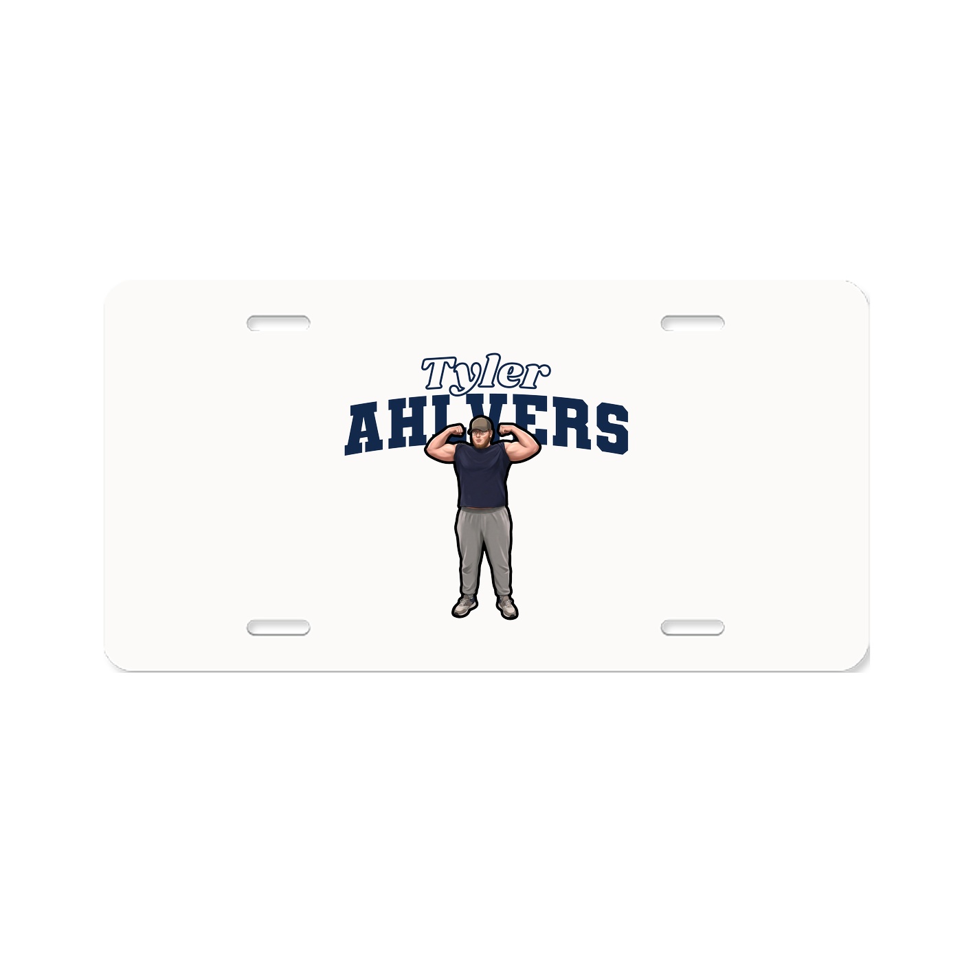 License Plate — Name Arch in Classic