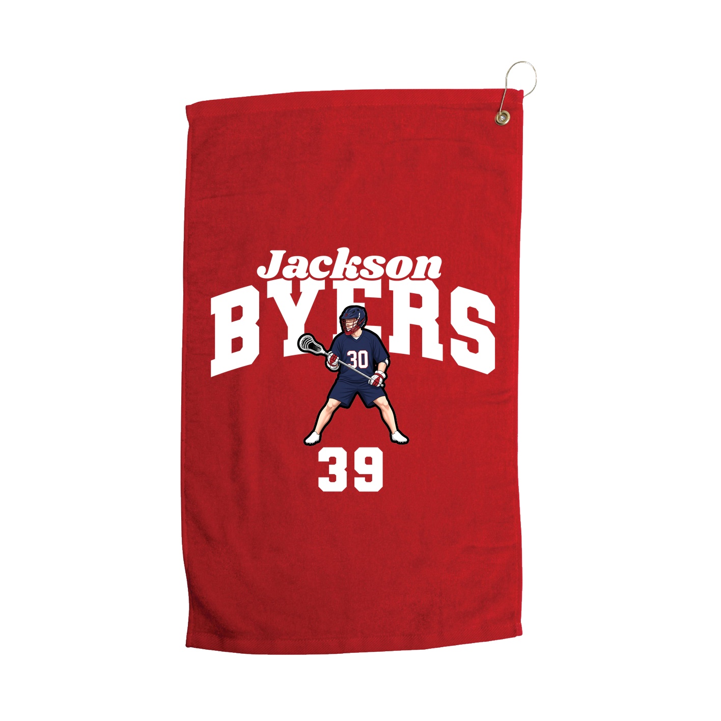 Golf Towel — Signature Arch in Red
