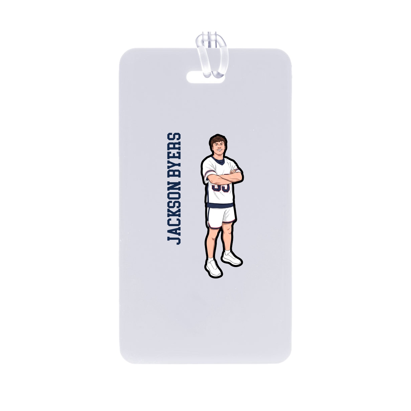 Bag Tag — Name Vertical in Classic