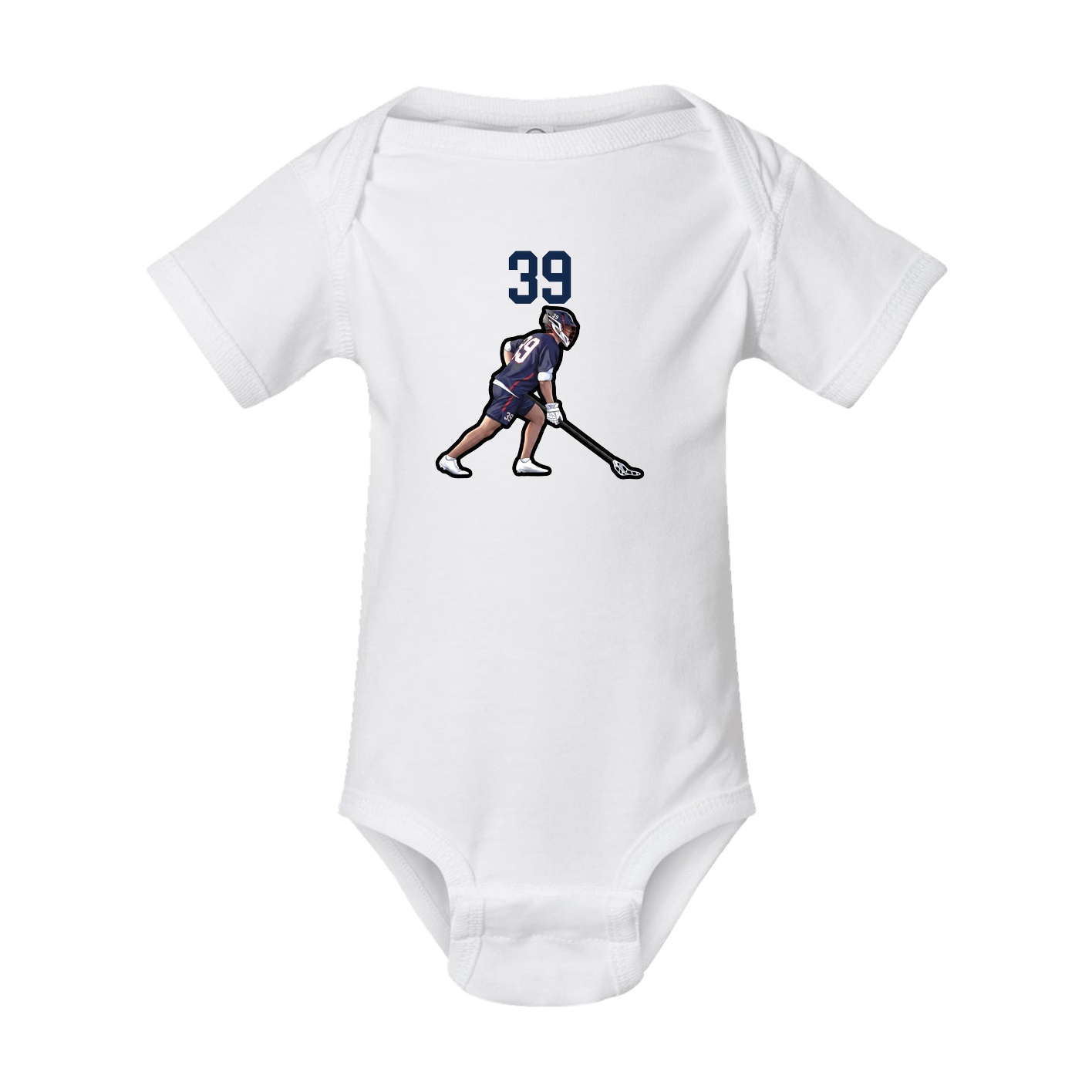 Baby Onesie — Number Top in White