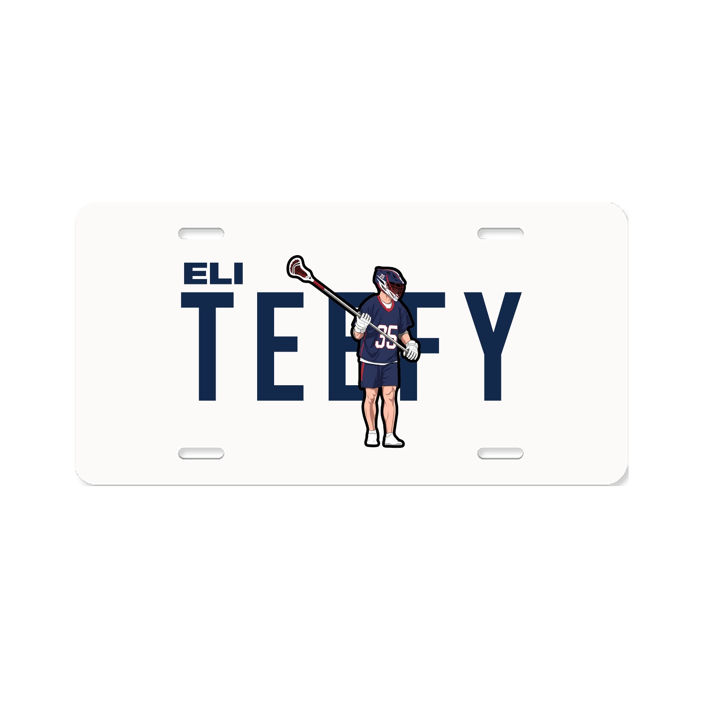 License Plate — Player Name in Classic