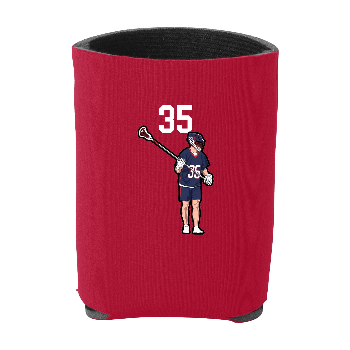 Can Holder — Number Top in Red
