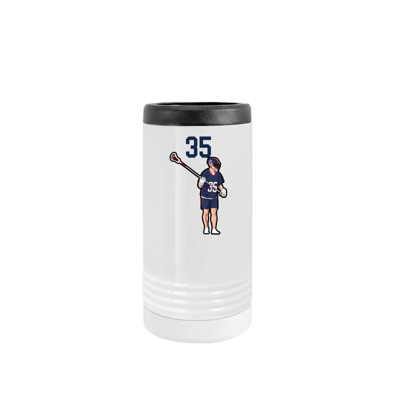 Slim Beverage Holder — Number Top in White