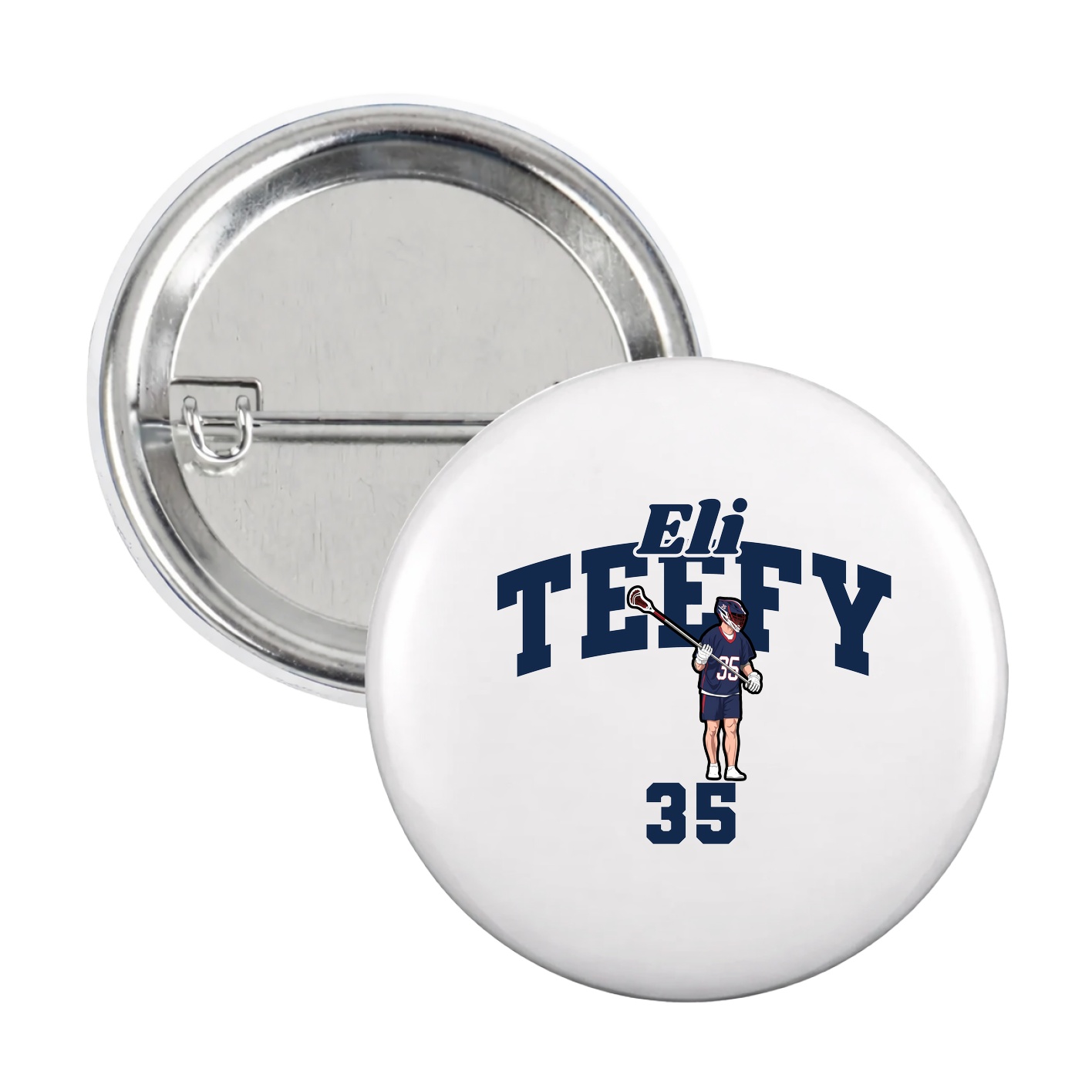 Game Day Button — Signature Arch in White