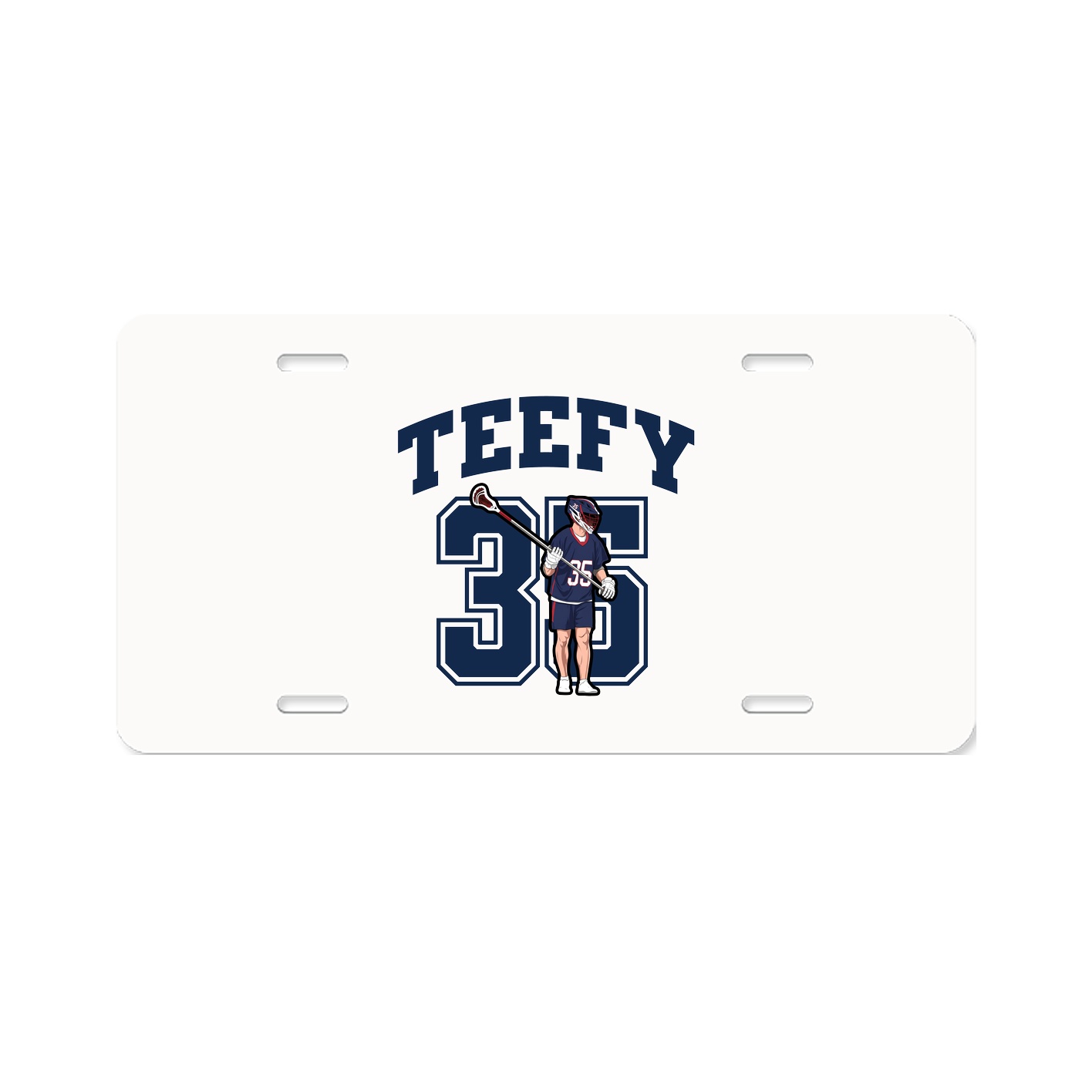 License Plate — Number in Classic