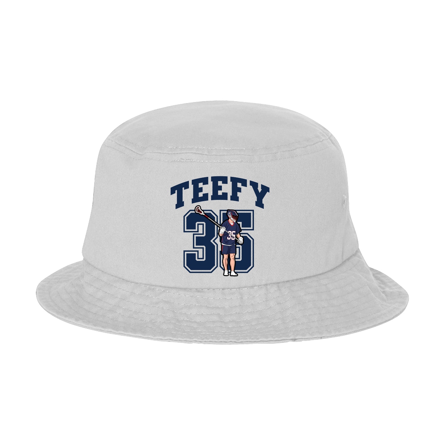 Bucket Cap — Number in White