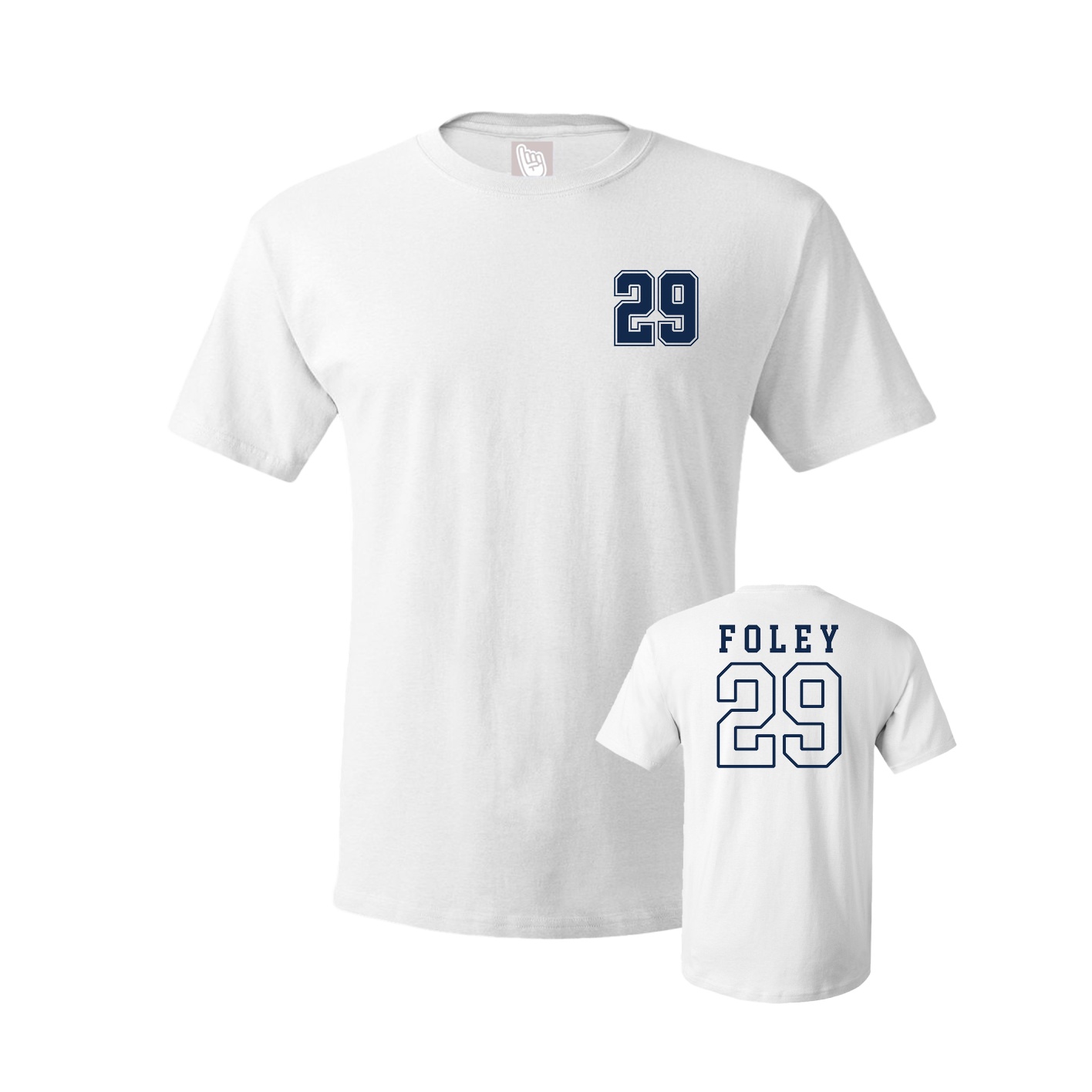 Youth Tee — Chest Back in White