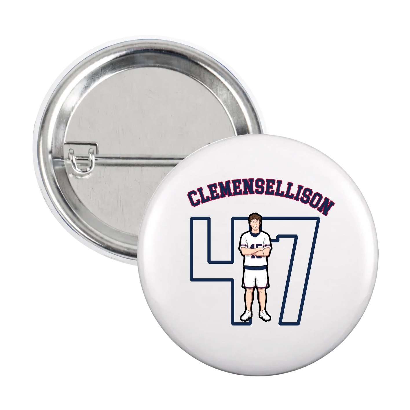Game Day Button — Shirsey Arch in White