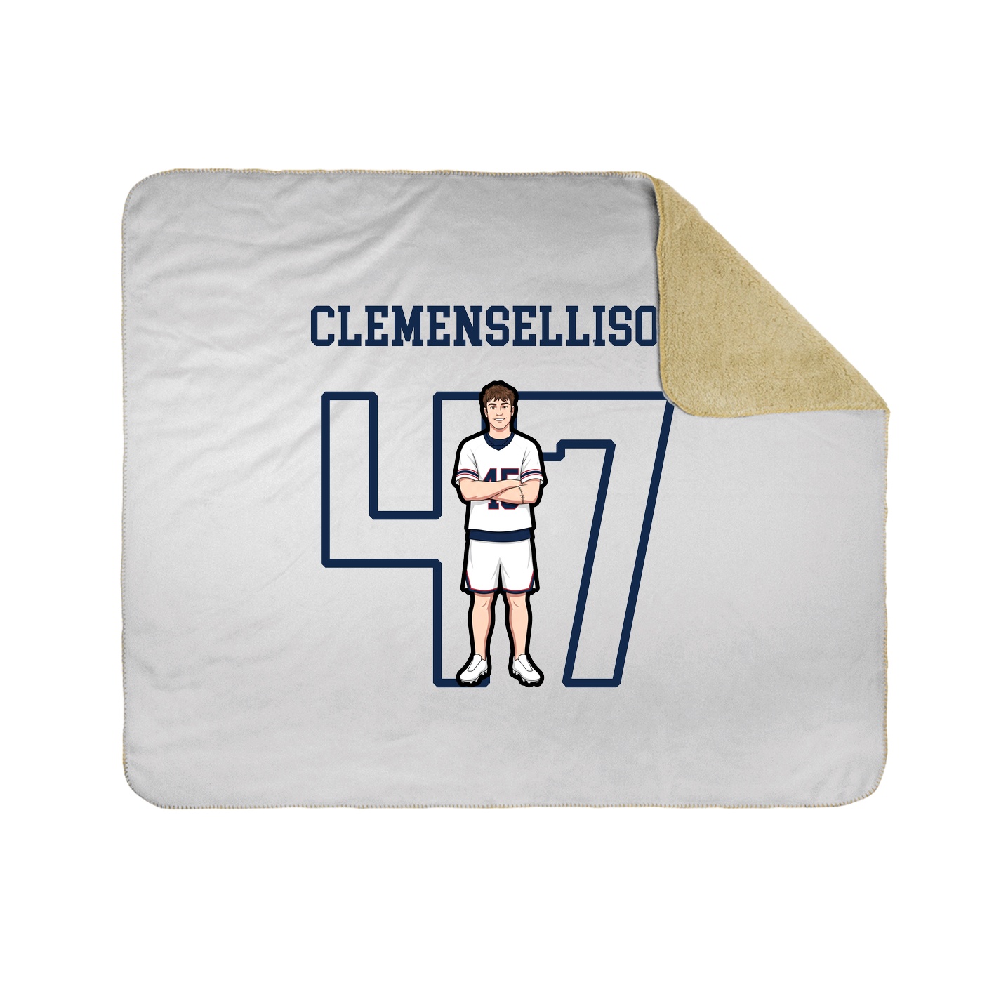Throw Blanket — Shirsey in White