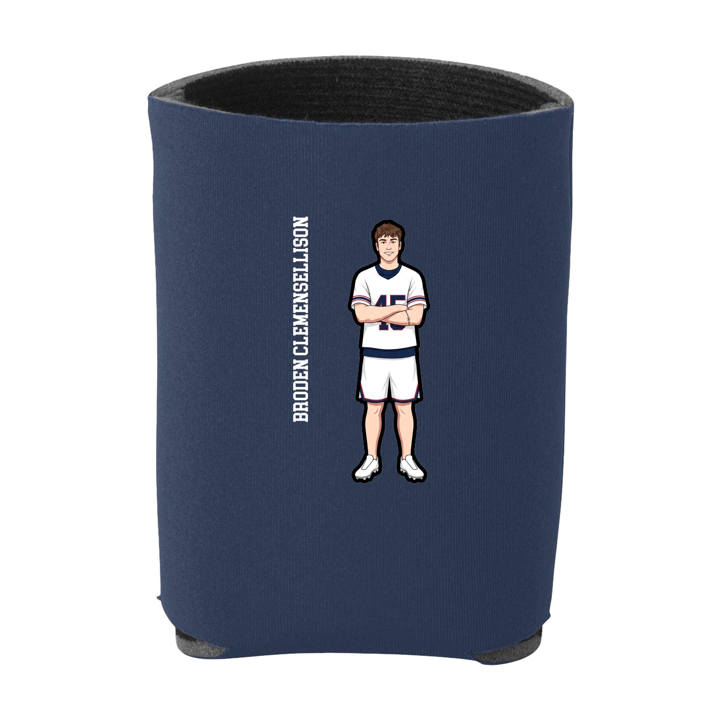 Can Holder — Name Vertical in Navy