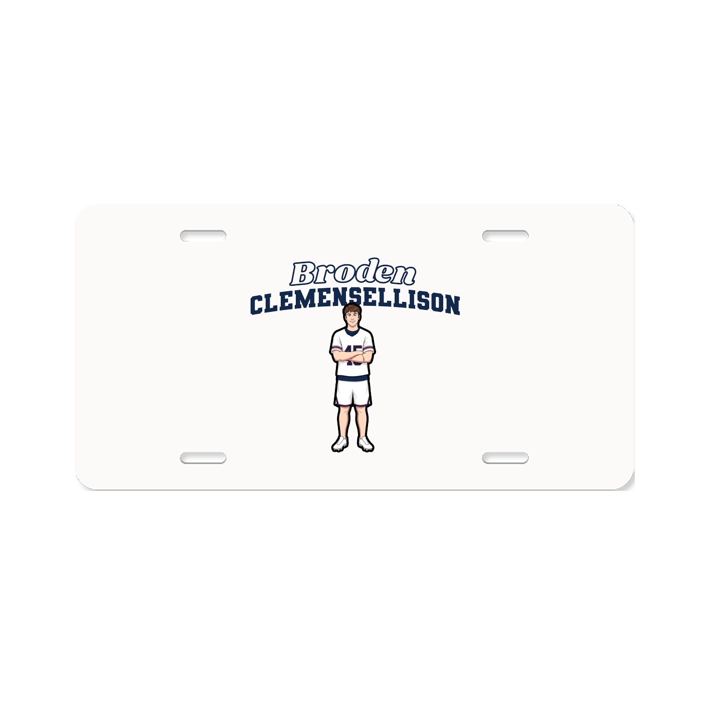 License Plate — Name Arch in Classic