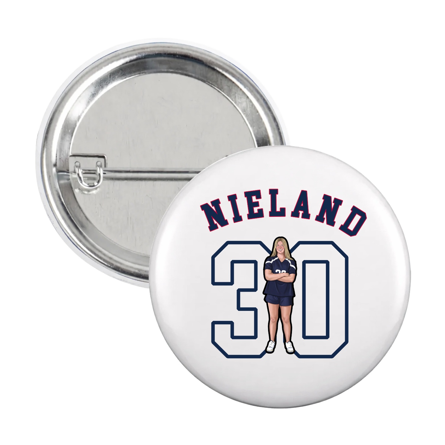 Game Day Button — Shirsey Arch in White