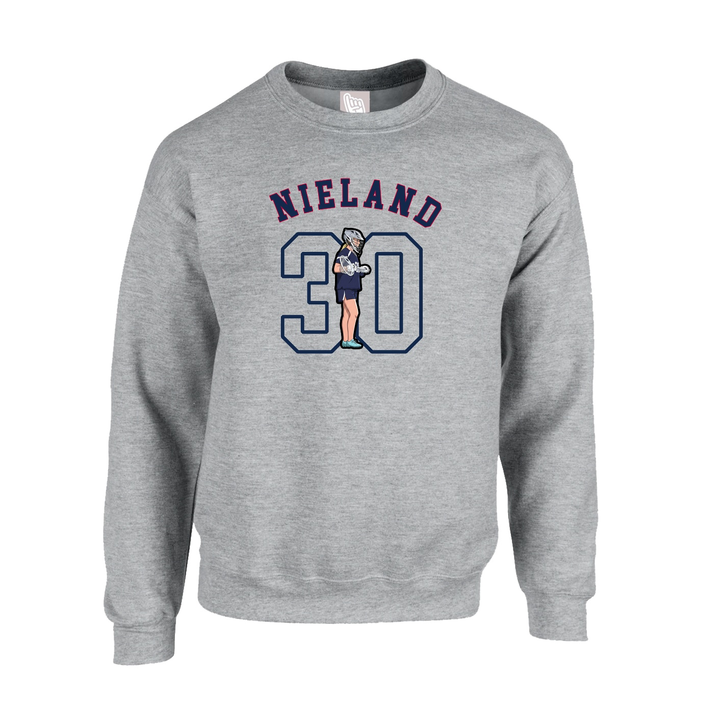 Fleece Crew — Shirsey Arch in Grey