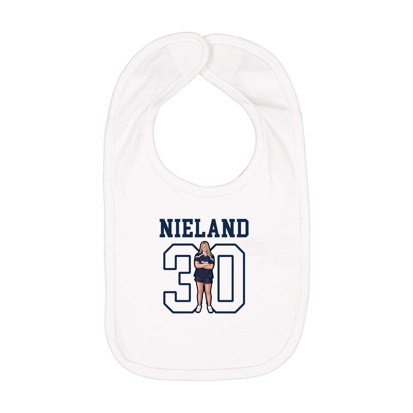 Infant Bib — Shirsey in White