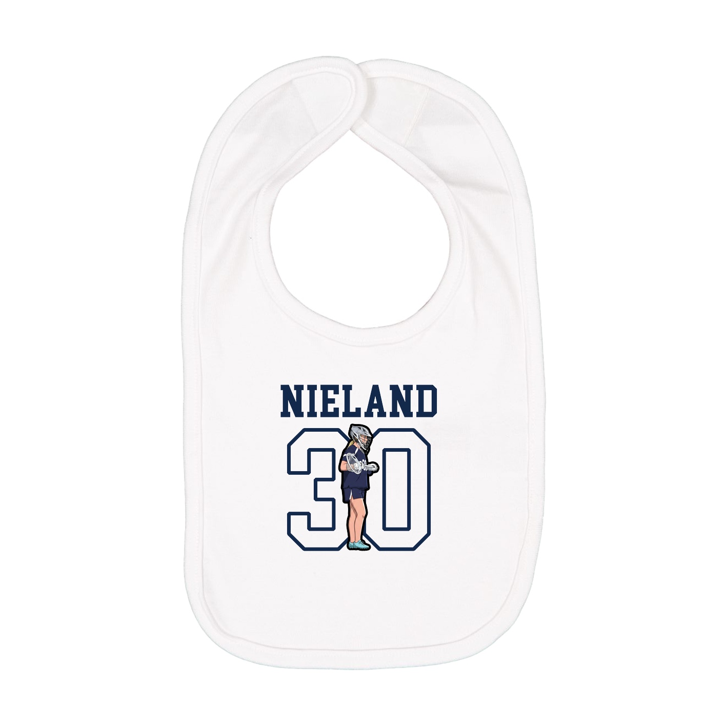 Infant Bib — Shirsey in White