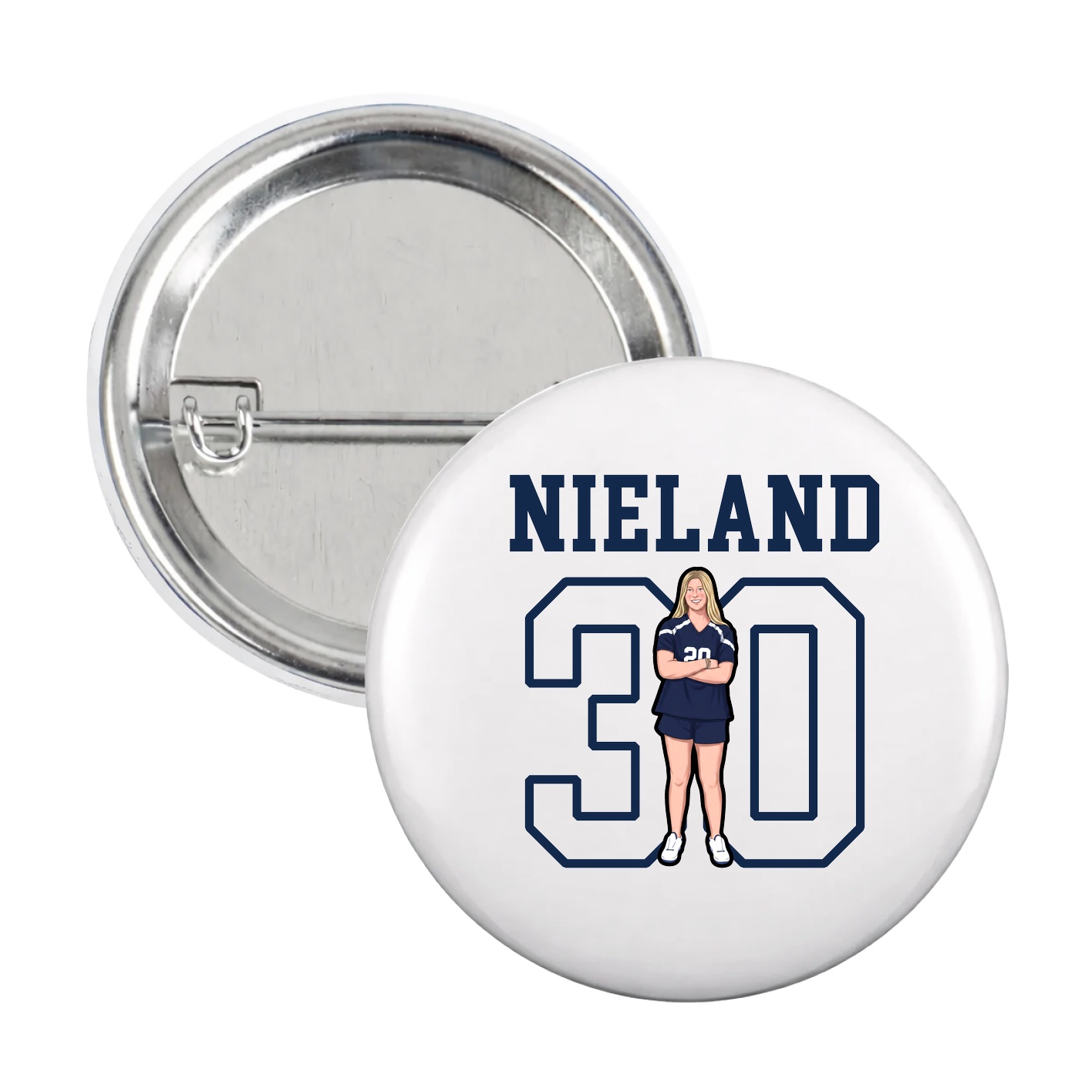 Game Day Button — Shirsey in White