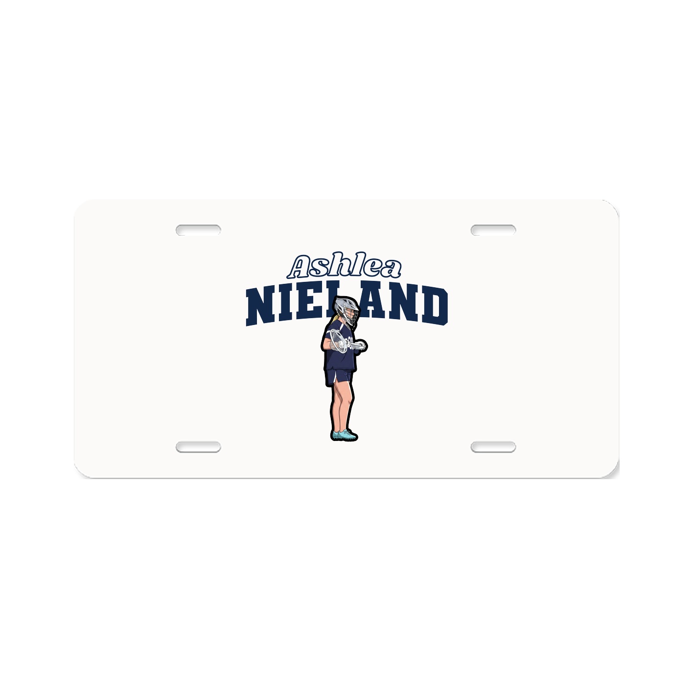 License Plate — Name Arch in Classic
