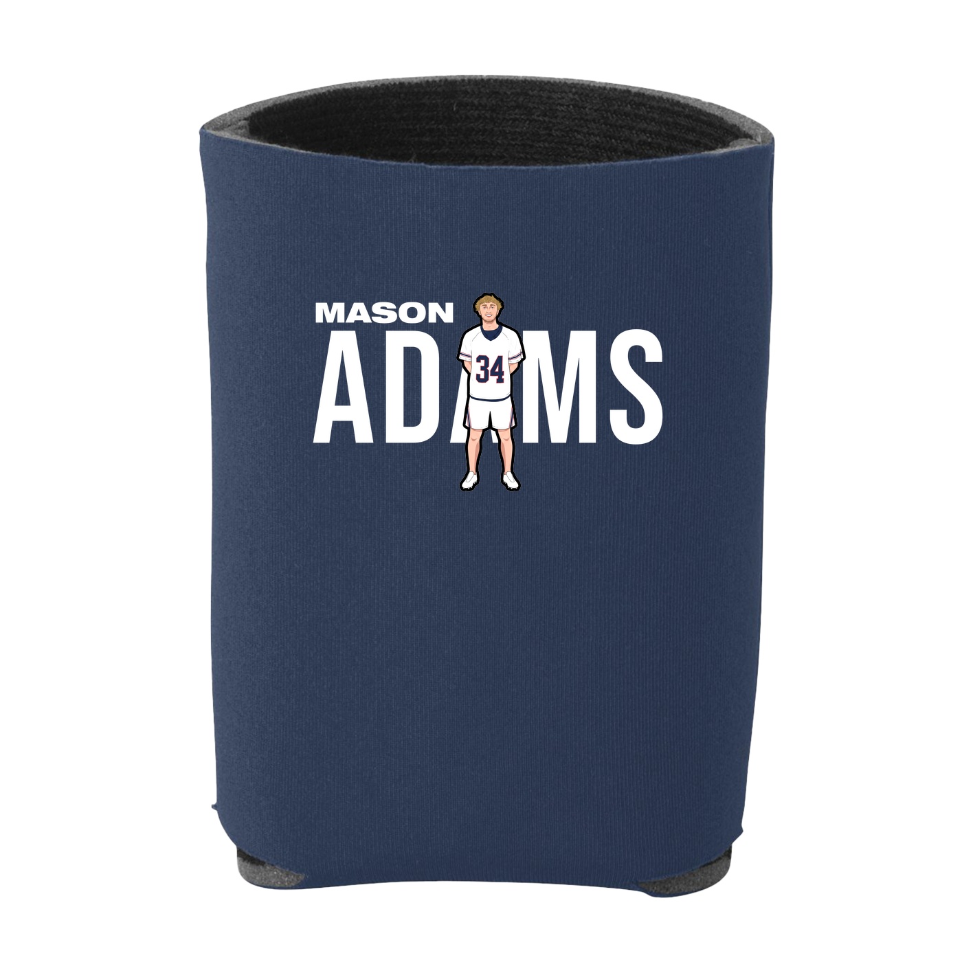 Can Holder — Player Name in Navy