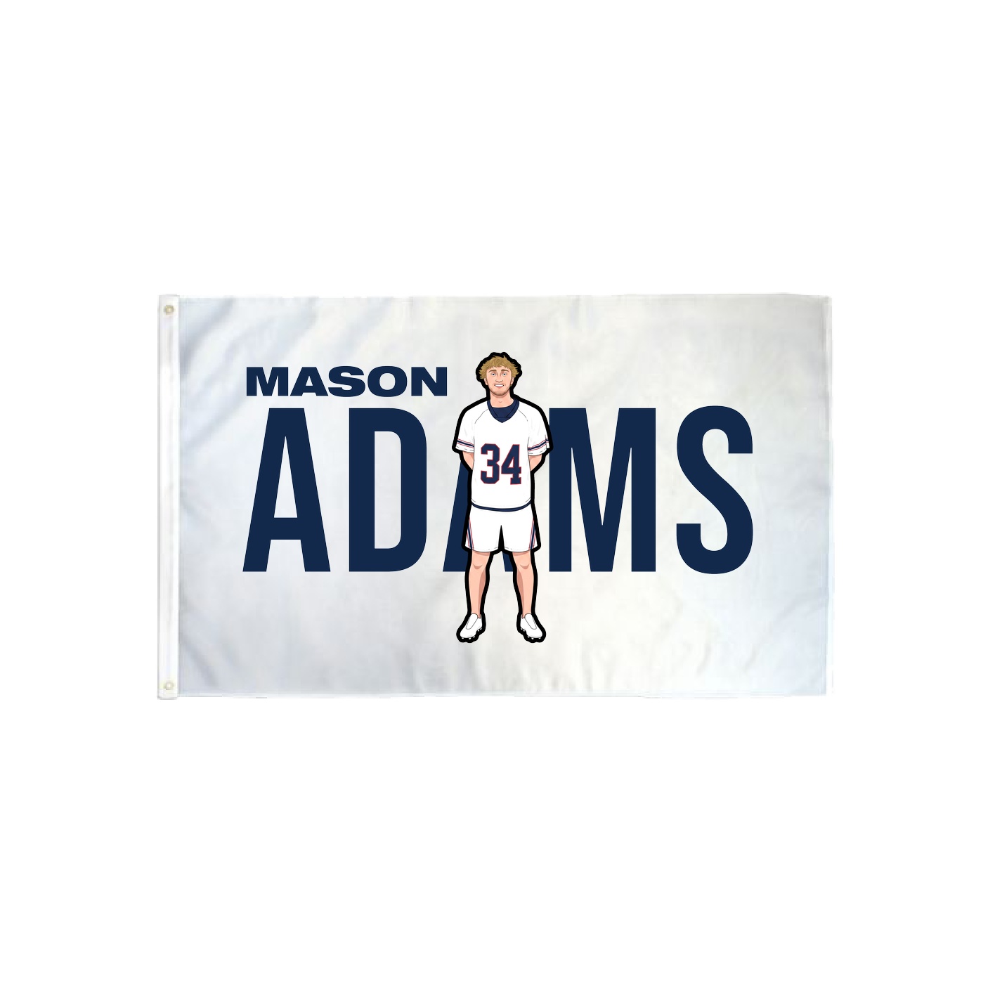 3x5 Flag — Player Name in Classic