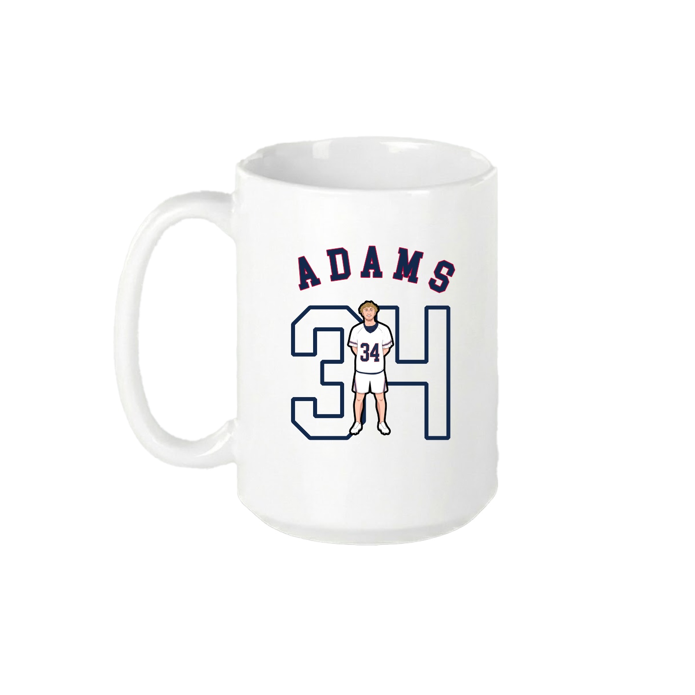 15oz Coffee Mug — Shirsey Arch in White