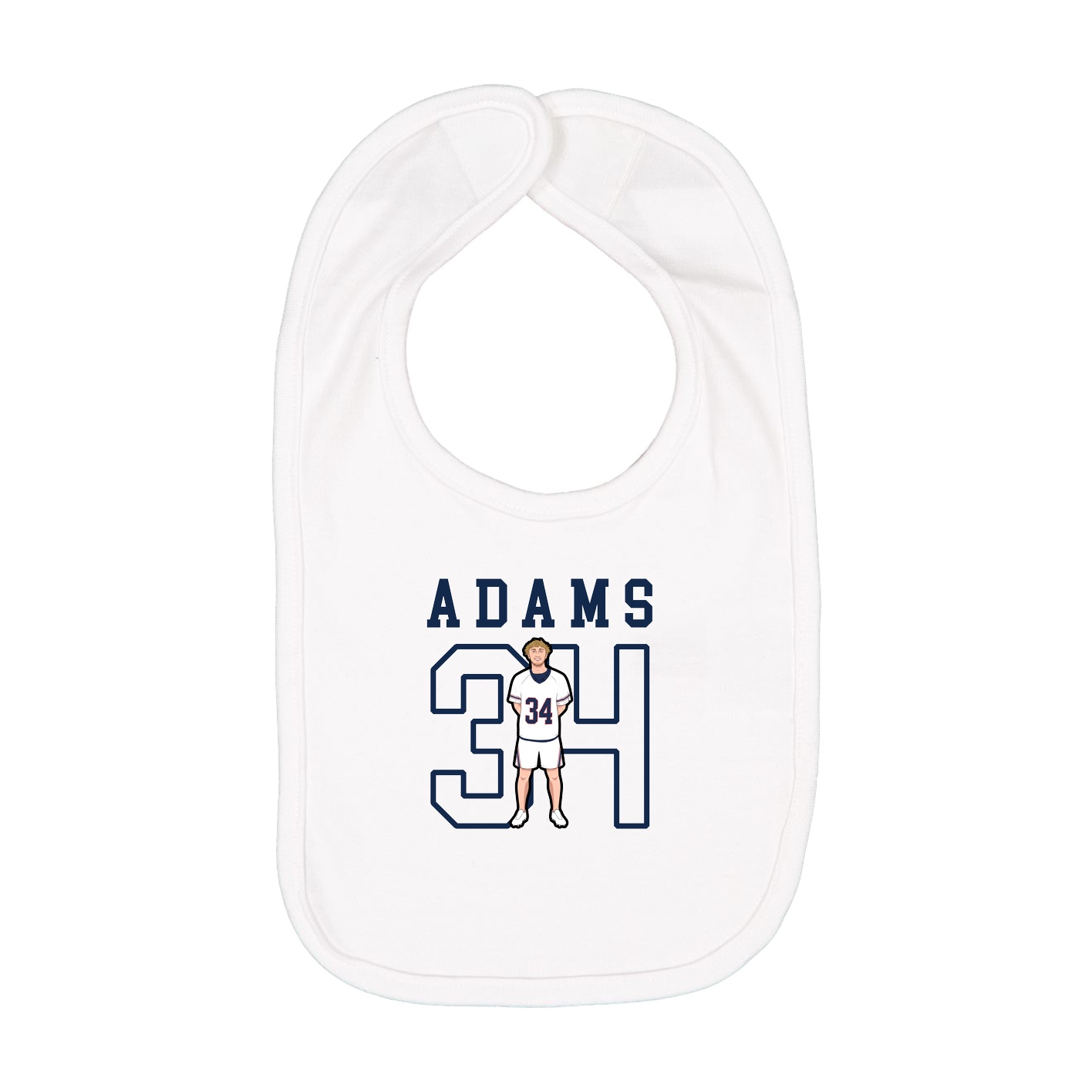 Infant Bib — Shirsey in White