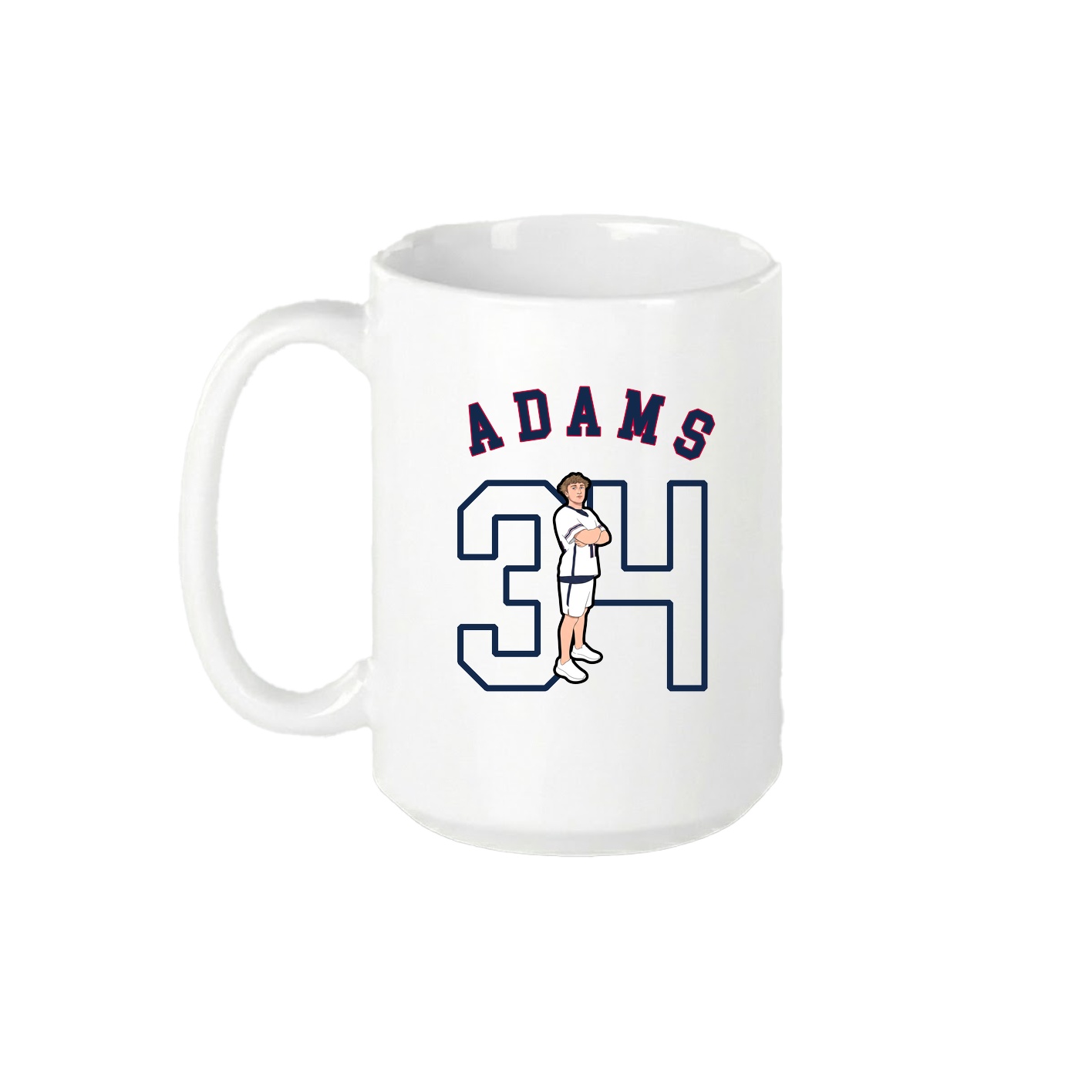 15oz Coffee Mug — Shirsey Arch in White