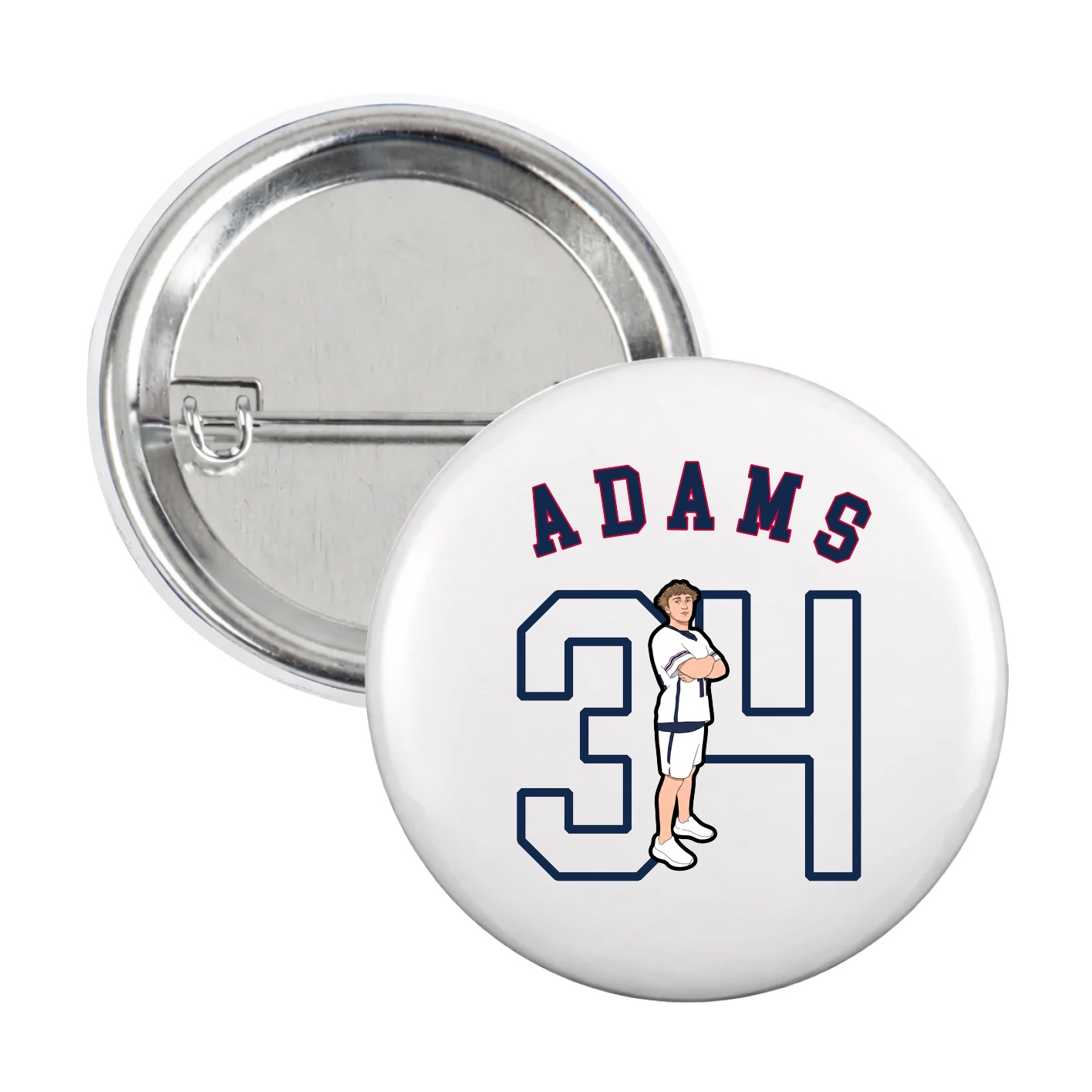 Game Day Button — Shirsey Arch in White