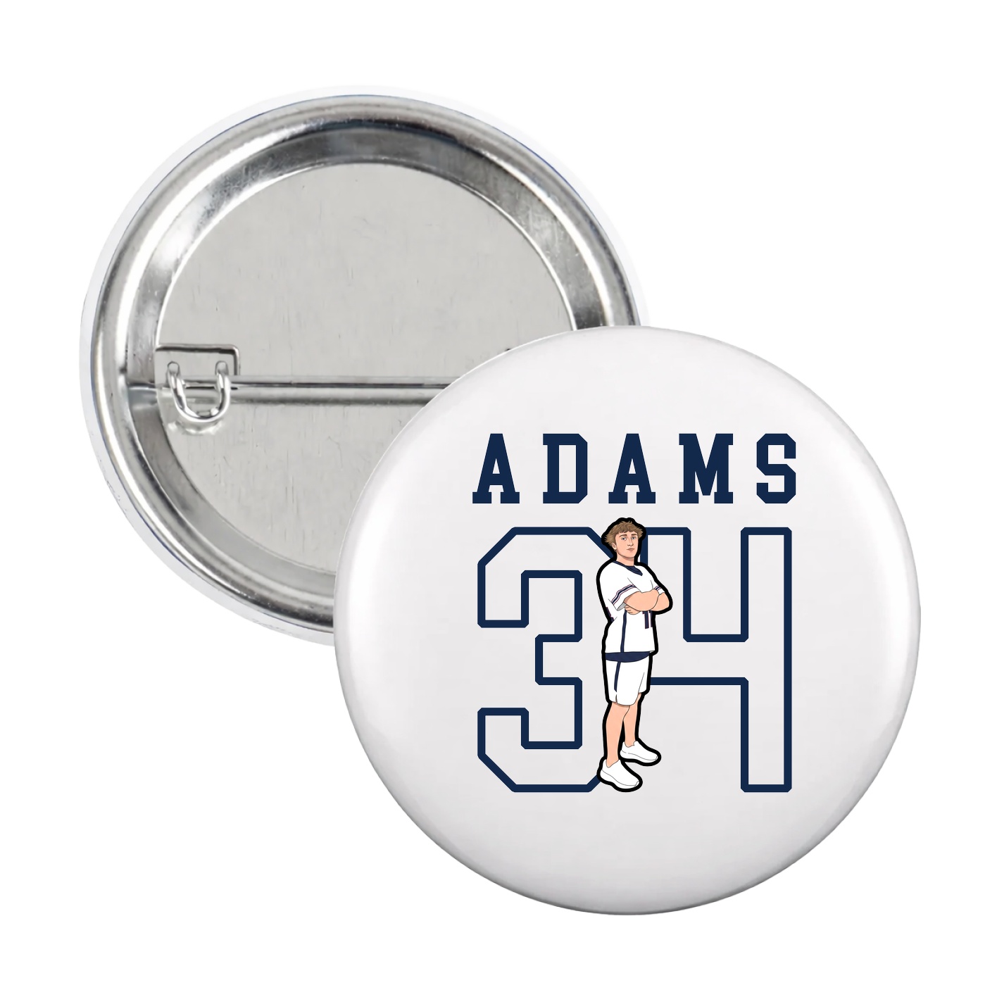Game Day Button — Shirsey in White