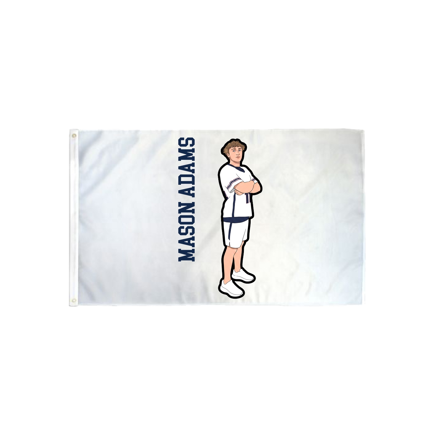 3x5 Flag — Name Vertical in Classic