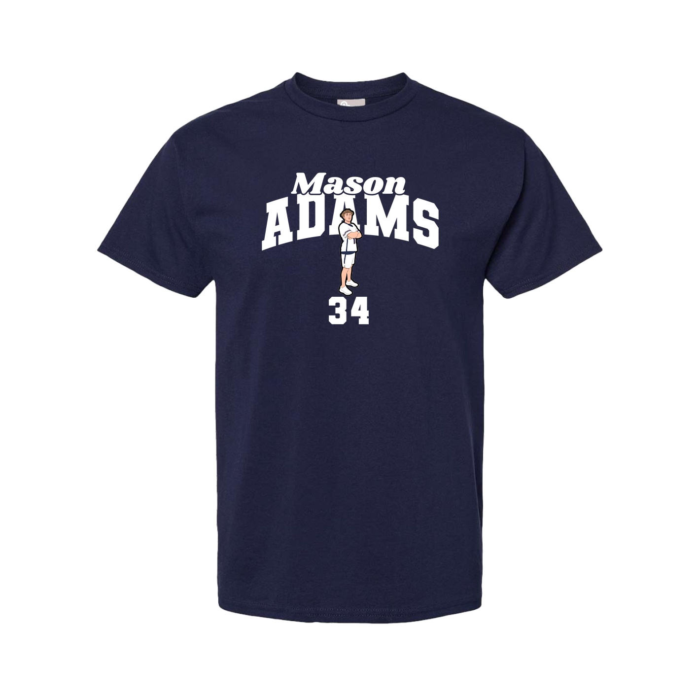 Youth Tee — Signature Arch in Navy