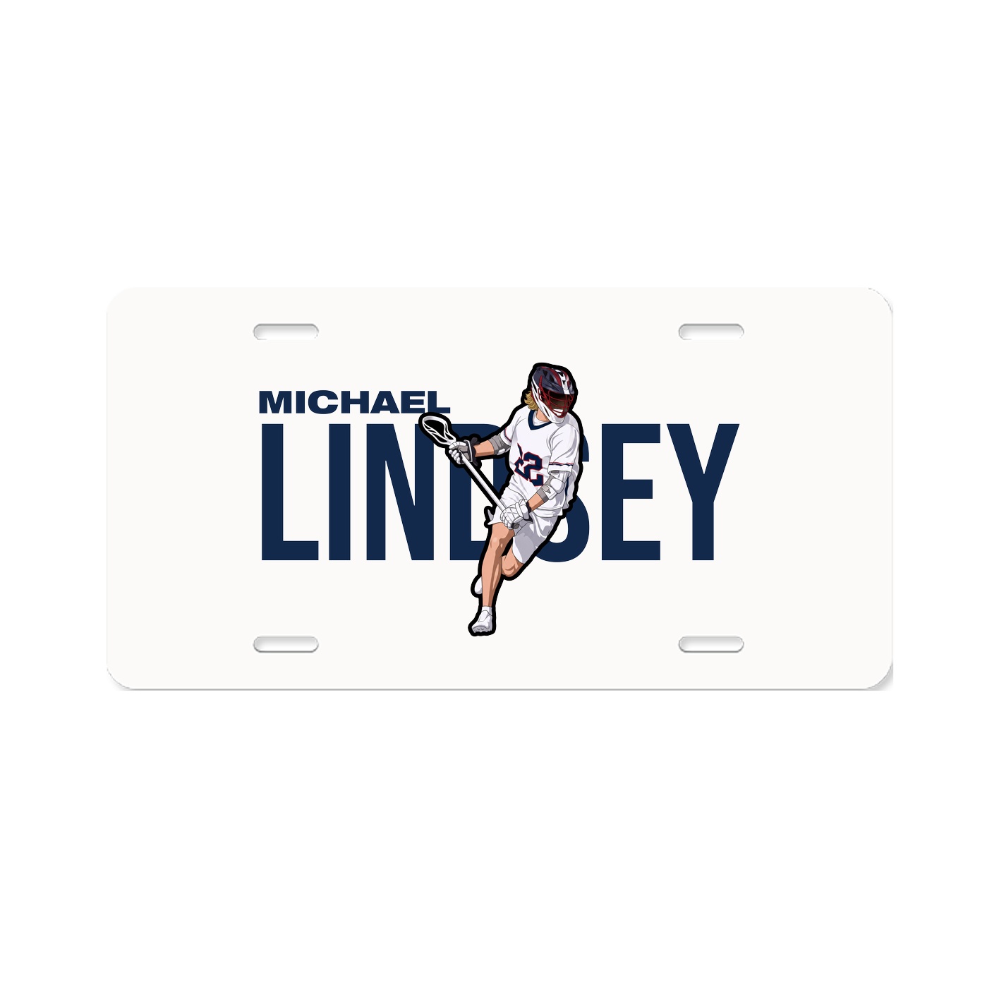 License Plate — Player Name in Classic