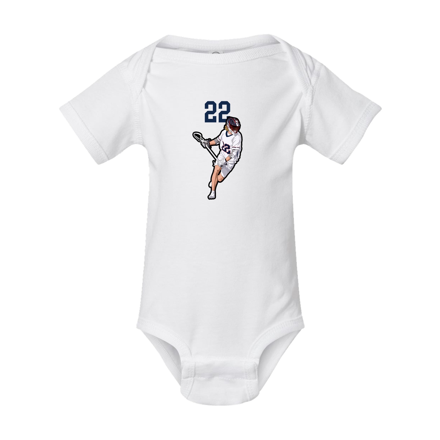 Baby Onesie — Number Top in White