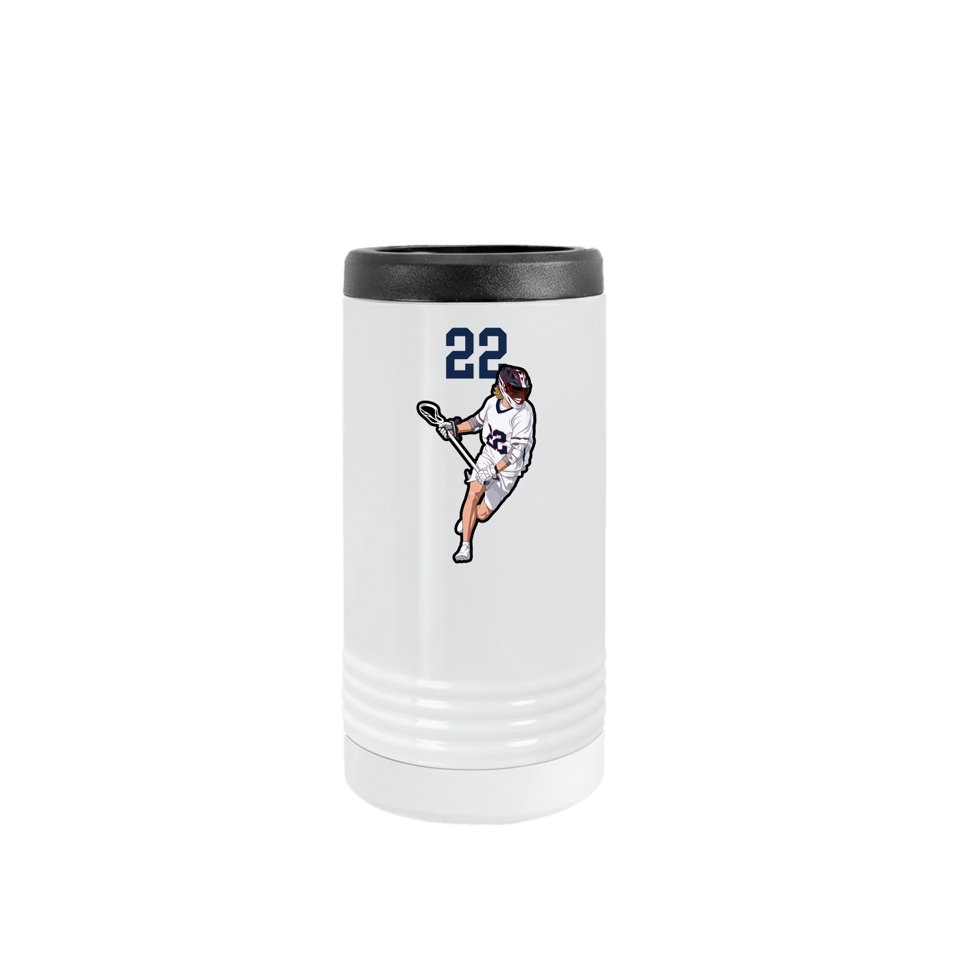 Slim Beverage Holder — Number Top in White