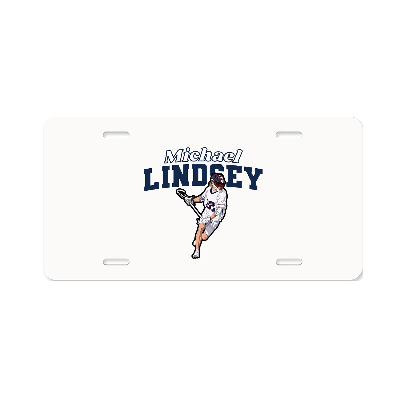 License Plate — Name Arch in Classic
