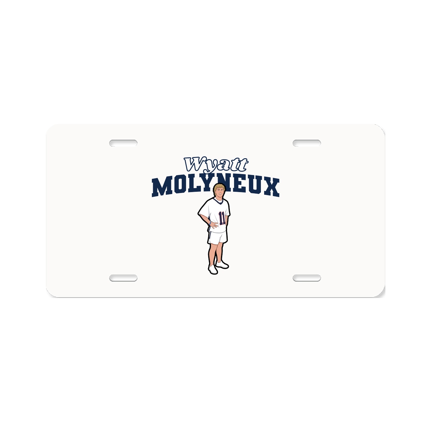 License Plate — Name Arch in Classic