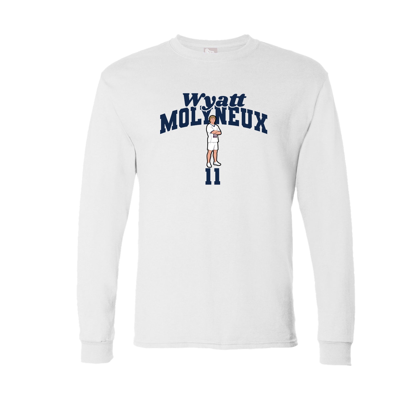 Long Sleeve Tee — Signature Arch in White