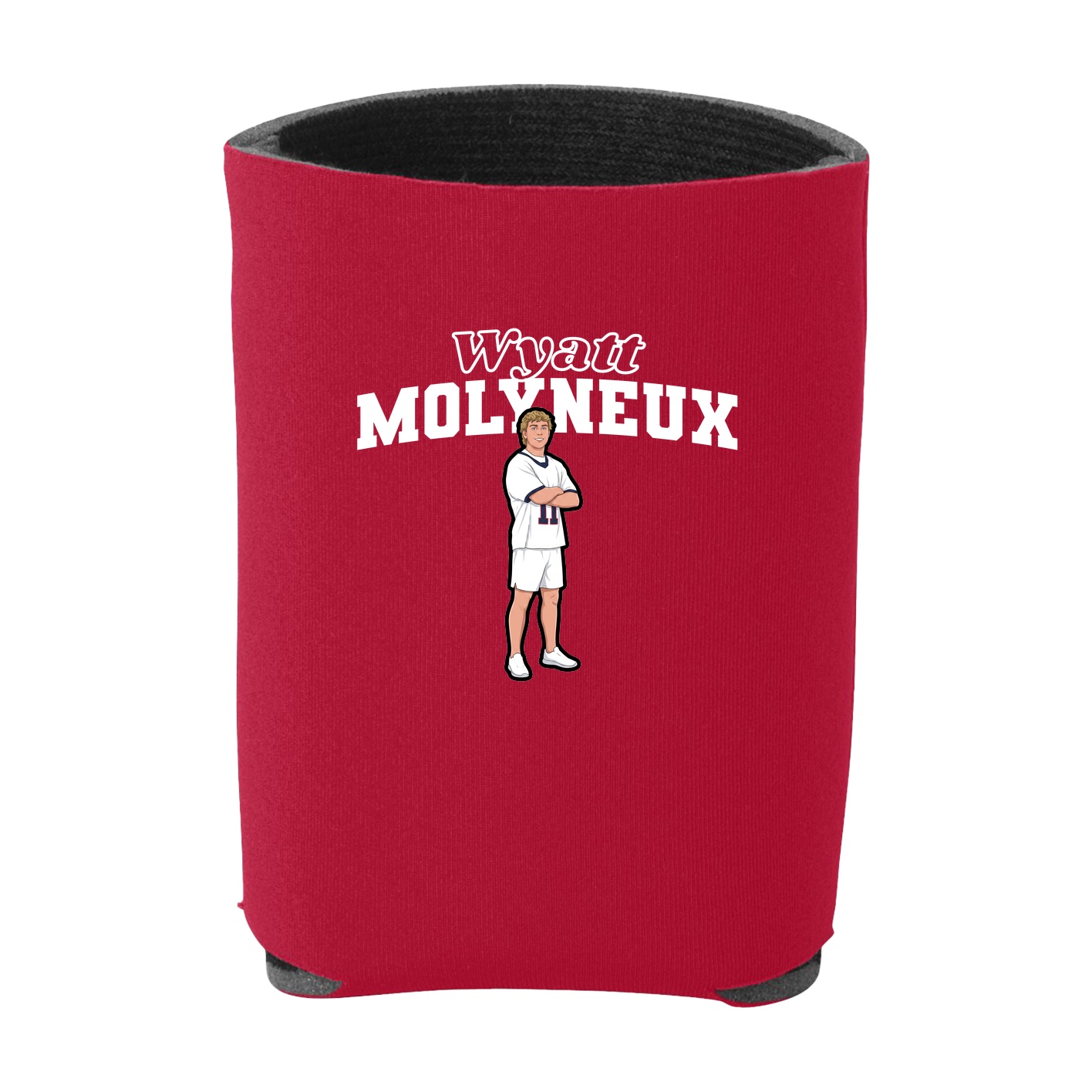Can Holder — Name Arch in Red