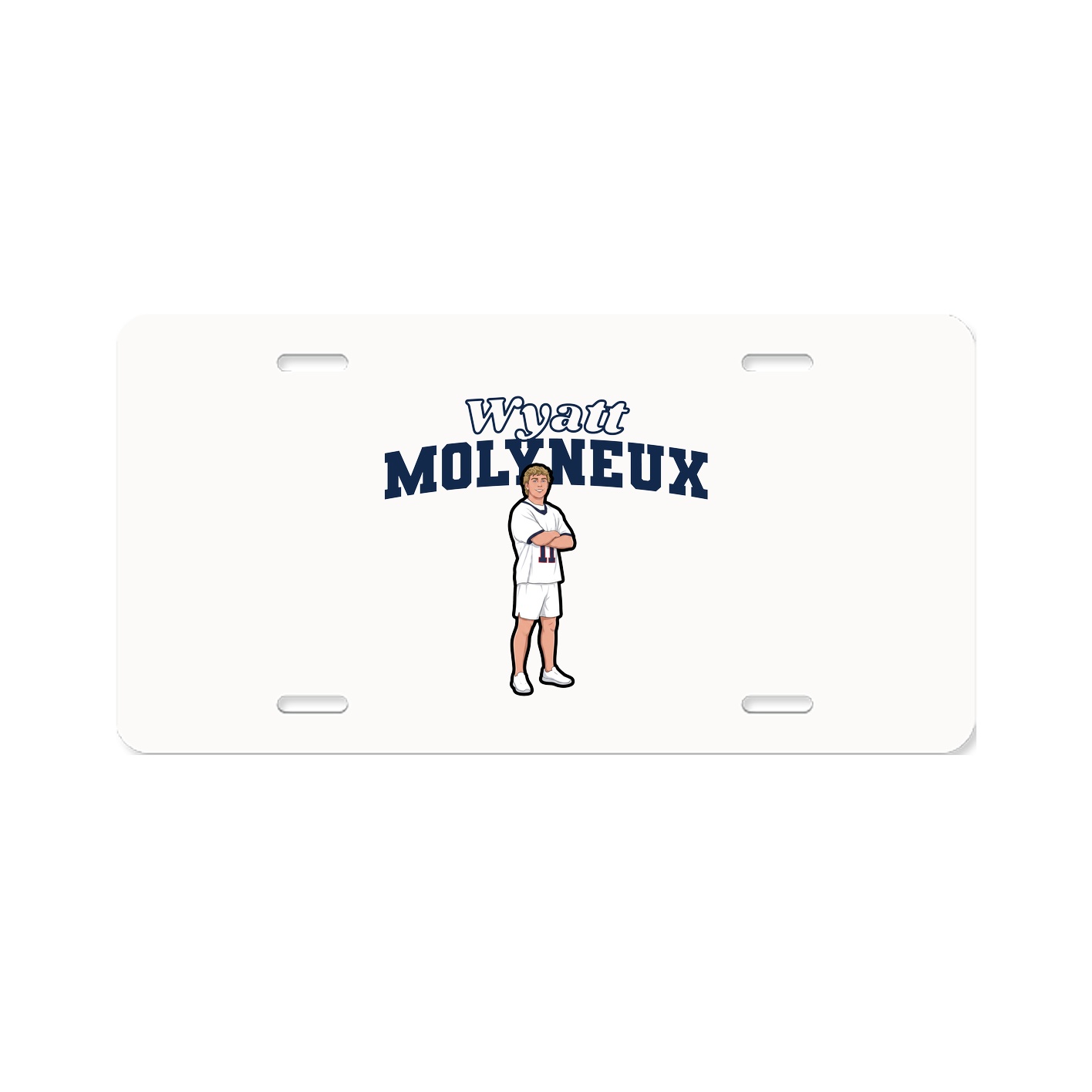 License Plate — Name Arch in Classic