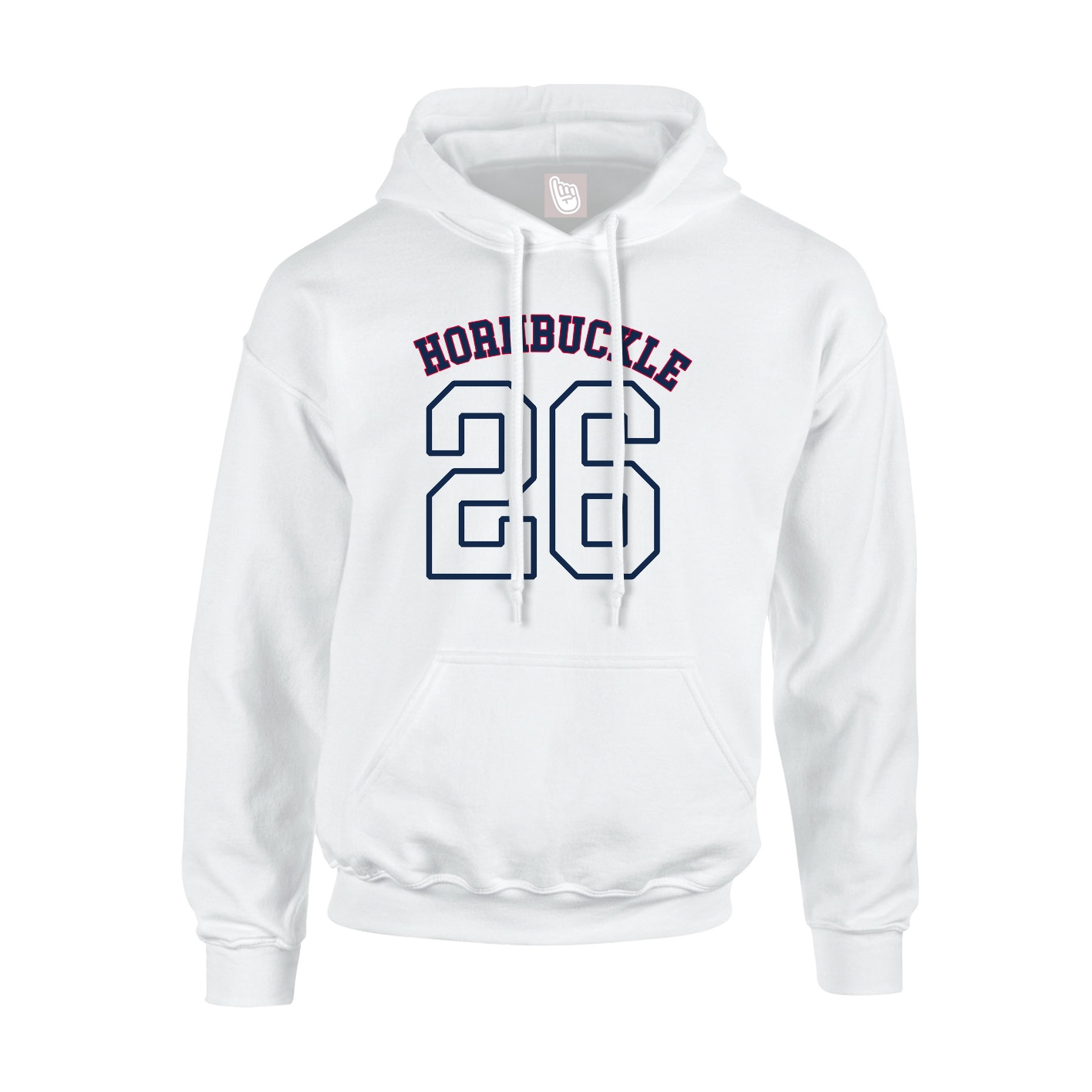 Youth Hoodie — Shirsey Arch in White