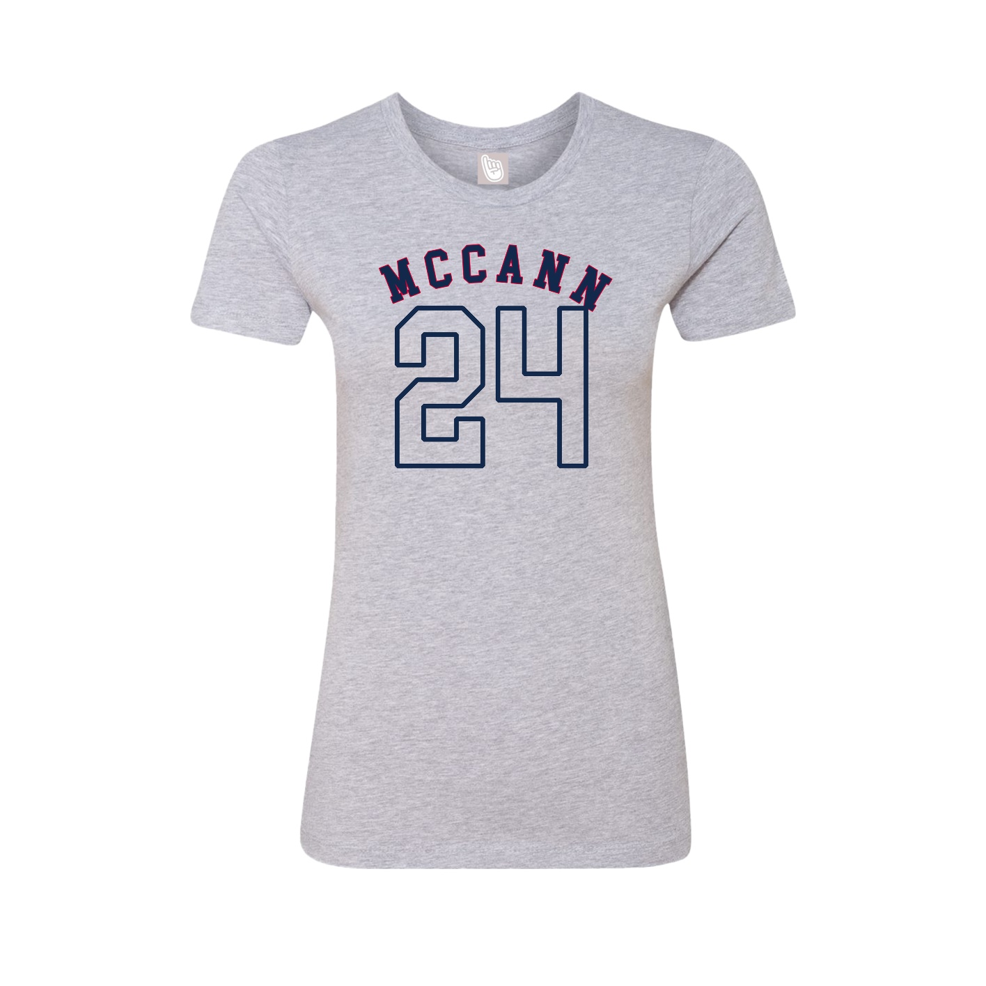 Fitted Women's Tee — Shirsey Arch in Grey