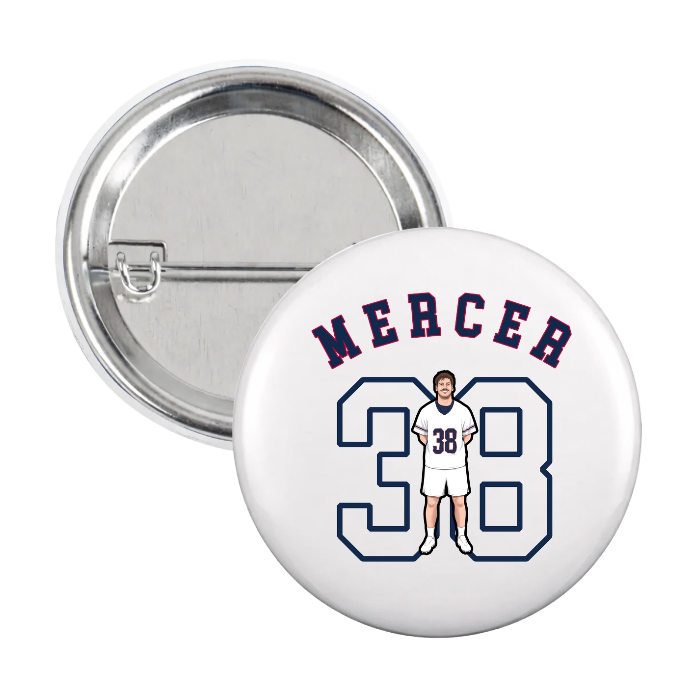 Game Day Button — Shirsey Arch in White