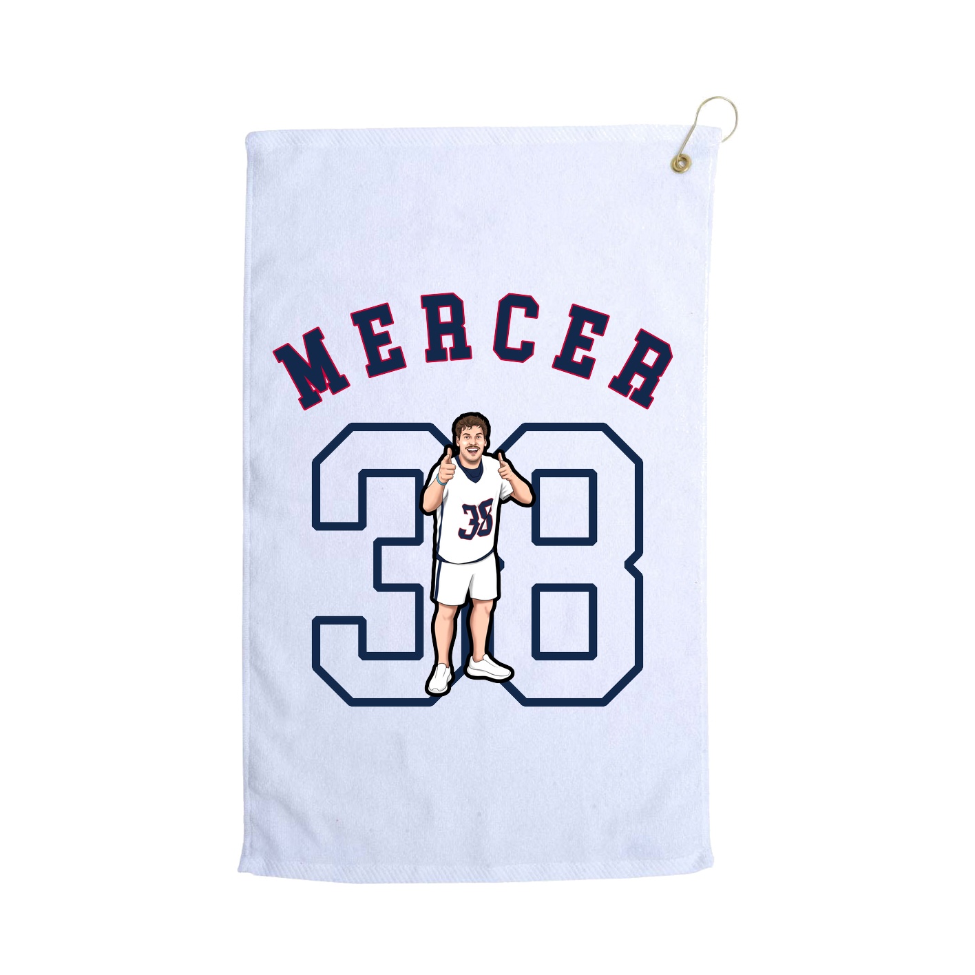 Golf Towel — Shirsey Arch in White