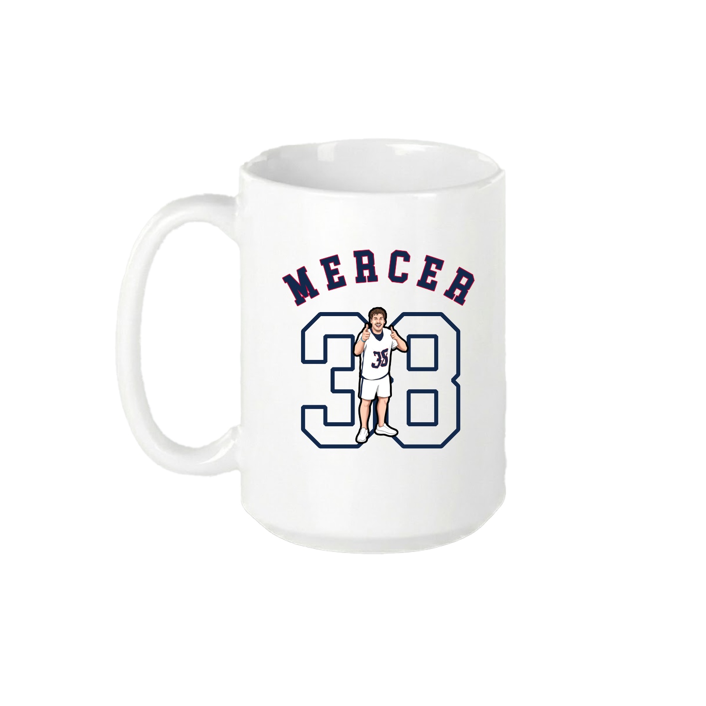 15oz Coffee Mug — Shirsey Arch in White