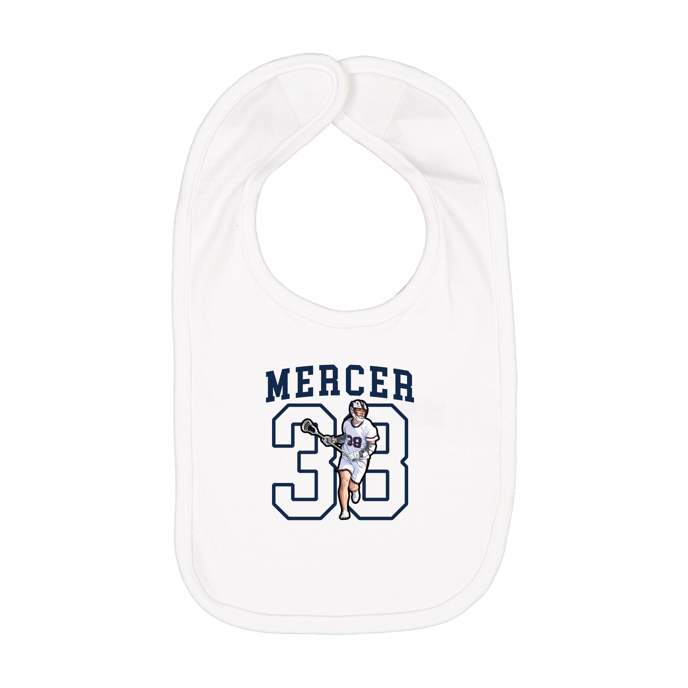 Infant Bib — Shirsey in White